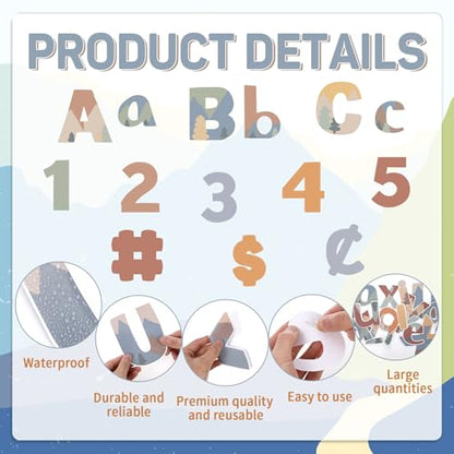 266PCS Letters Combo Pack Set Bulletin Board Letters Moving Mountains Letters and Number Accents for Bulletin Board Display Home School Classroom Decor - style: Moving Mountains