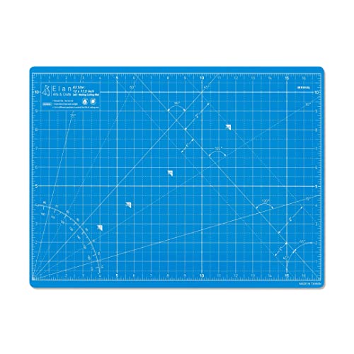 Elan Cutting Mat A3 Blue, Self Healing Cutting Mat 12x18 Inch, 5-Ply Craft Board Blue, Hobby Board for Crafts 12x18 Inch - style: 18 x 12"