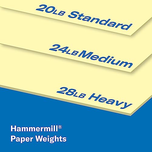 Hammermill 20 lb Canary Printer Paper, 8.5 x 11-3 Ream (1,500 Sheets) - Made in The USA, Pastel - color: Yellow, size: 3 Ream | 1500 Sheets, style: Letter (8.5x11)