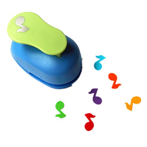 ODETOJOY Handheld Scrapbooking Punch Cutters Engraving Album Cards Paper Crafts Puncher Hole Punches Supplies with Shape Music Note - size: Music Note