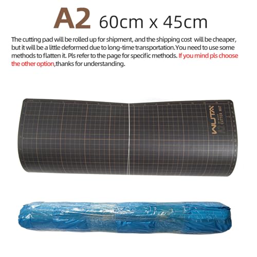 WUTA Self Healing Sewing Mat, PVC Cutting Mat A2 Double Sided Cutting Board for Sewing, Craft, Quilting, Fabric, Scrapbooking Project（23.6" x 17.7") - size: 23.6"L x 17.7"W
