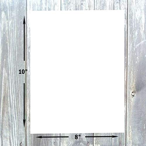 Hamilco White Cardstock Paper with Smooth Finish – 8" x 10", 100 lb Cover, Blank Heavyweight Printable Cardstock, Crafts & Printing, 50 Sheets - size: 50 pack