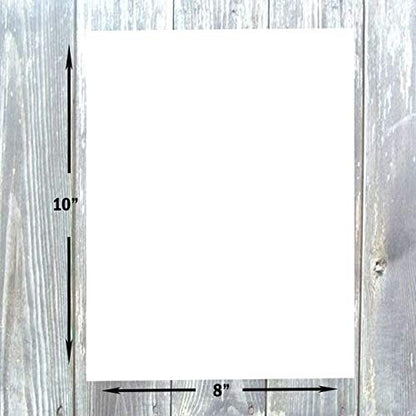 Hamilco White Cardstock Paper with Smooth Finish – 8" x 10", 100 lb Cover, Blank Heavyweight Printable Cardstock, Crafts & Printing, 50 Sheets - size: 50 pack