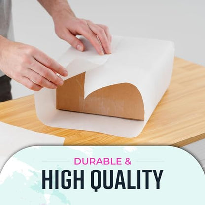 Bryco Goods 48" x 2400" (200') White Kraft Paper Roll - Made in USA - Craft Paper for Bulletin Board Art Table Covering Drawing Gift Wrapping Bouquet Packing Parcel 80GSM - color: White, size: 48" x 200'