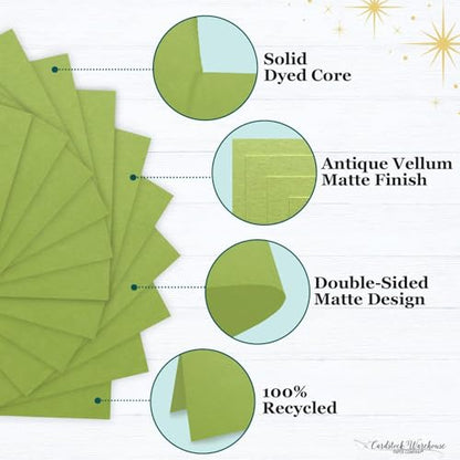 Cardstock Warehouse Pop-Tone Sour Apple Green Cardstock Paper – 25 Sheets, 12 x 12" - 65 lb / 175 GSM Premium Green Card Stock for Die-cutting, Crafts, Scrapbooking, Card Making and DIY Projects - color: Sour Apple Green