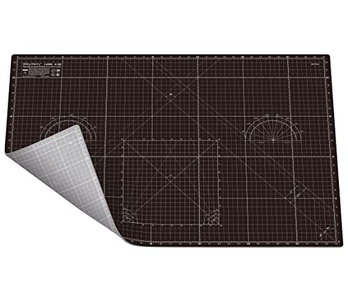 Self Healing Cutting Mat A1 24"x36" – Double Sided 5-Ply Craft Mat for Sewing, Quilting, Fabric, Scrapbooking – Black/Gray - color: Black, size: A1 (24" x 36")