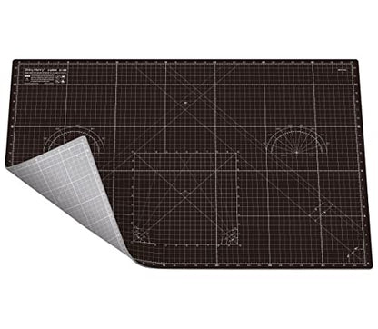 Self Healing Cutting Mat A1 24"x36" – Double Sided 5-Ply Craft Mat for Sewing, Quilting, Fabric, Scrapbooking – Black/Gray - color: Black, size: A1 (24" x 36")