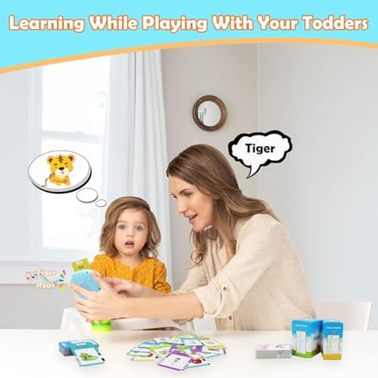MAYAPHILOS German and English Bilingual Pocket Speech with 510 Sight Words, German Language Learning Toys for Kids, Audible Talking Flashcards, Toddlers' Sensory Preschool Educational Birthday Gifts - size: 510 Words German and English