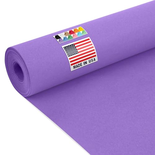 USA Made 24" x 1200" Lilac Kraft Paper Roll, 45 lbs Thickness, American Quality Colored Kraft Paper for School, Arts & Crafts, Bulletin Board - Odorless, Non-Toxic, Safe for Kids | American Quality Colored Kraft Paper for School, Arts & Crafts, Bulletin B