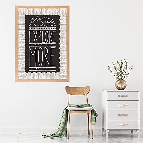 White Wood Bulletin Board Border Trim for Classroom Decoration 36 Feet
