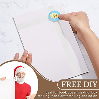 20 Pcs Book Board, Binders Board Chipboard Designer Bookboard Kraft Heavy Duty Chipboard Sheets Bookbinding Supplies for Book Binding Cover (White, 11 x 8.5 Inch 50PT) - color: White, size: 11 x 8.5 Inch 50PT