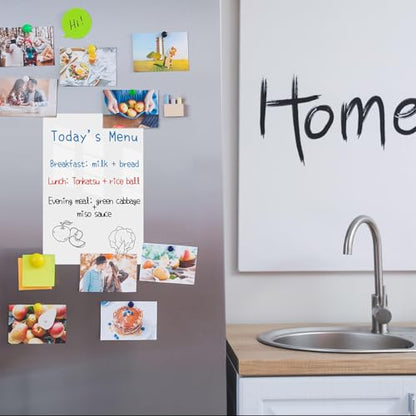 Magnetic Whiteboard Contact Paper, 36" x 47" Stick on Magnetic Dry Erase White Board Sticker for Wall, Easy to Write for Drawing, School, Office, Kitchen Fridge - size: 35.4" x 47.2"