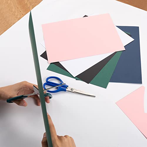 30 Sheets Cardstock Paper 8 1/2 x 11 Inches, Black | For Crafts and Invitations - color: Black