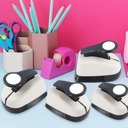 5 Circle Hole Punch, Circle Paper Punch, CirclePunches for Paper Crafts, Large Hole Puncher, Different Size of Scrapbooking Punches, Round Punch Shape for Scrapbook Card Making - style: 3/8''+5/8''+1''+1.5''+ 2''Circle