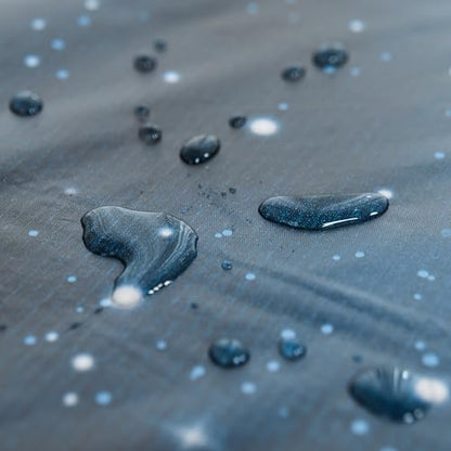 Disposable Tablecloth Roll 54" x 100' with Built-in Cutter Box – Heavy Duty Waterproof, Wrinkle-Resistant Plastic Table Cover – Cut to Size for Rectangle, Round & Oval Tables – Starry Sky - color: Starry Sky