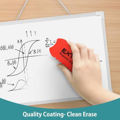 EXTRIC Dry Erase Board 11" x 14" – Magnetic, Double-Sided (Lined & Blank) Mini Whiteboard with Marker, Small Lap Board for Classroom, Homeschool - size: 11"W x 11"H