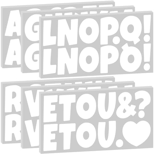 Bemeol 360 Pcs 30 Sheets Bulletin Board Letters 2.5 Inches Alphabet Stickers Self Adhesive Stick on Letters for Poster Board Classroom School Home Decor(White) - color: White