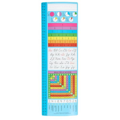 Really Good Stuff Vertical Zaner-Bloser Cursive Desktop Helpers, Vinyl, Self-Adhesive- Set of 24 - Intermediate - color: Verticle