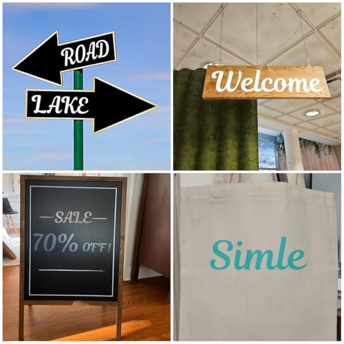 5 Inch Letter Stencils for Painting - 70 Pack Alphabet Letter and Number Stencil Templates with Signs for Painting, Reusable Cursive Alphabet Stencils for Chalkboard Wood Crafts & Wall Decor - size: 5 Inch