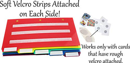 Smile4autism Small 5x8” Tools Perfect to Keep Your Loose Visual Picture Cards Organized. Autism, ABA, ADHD, Language & Apraxia Aspergers - size: Small, style: Divider: Soft Strips
