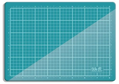 We R Memory Keepers Magnetic Glass Crafting Mat 9x6 - Heavy Duty, Perfect for Cutting, Paint Mixing, Scrapbooking, Crafts, and More - color: Clear