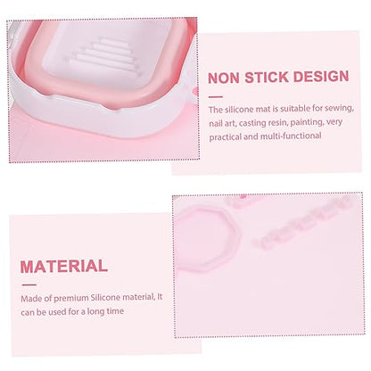 HOMSFOU Silicone Painting Mat for Artists Nonstick Epoxy Silicone Craft Pad Multi Functional Art Mat for Painting Casting Easy to Clean Durable