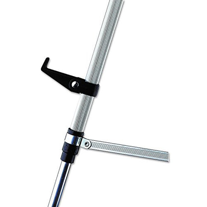 Quartet Easel, Aluminum, Lightweight, Telescoping, 66" Max. Height, Supports 25 lbs, Silver Finish (50E) - color: Silver, style: Supports 25 lbs.