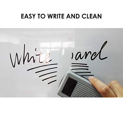XIWODE 24x48 Inch Magnetic Dry Erase Whiteboard, Silver Aluminum Frame Wall-Mounted, No Ghosting Anti-Stain Easy Clean for Home School Office Conference Room - color: Silver, size: 24x48 Inches