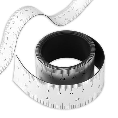 Magnetic Ruler Tape, 39.37 Inch Flexible Magnetic Measuring Tape with Inches & Centimeters for Classroom Whiteboard Workshop Milling Machines Drawing and Craft Table