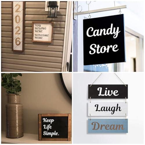 5 Inch Letter Stencils for Painting - 70 Pack Alphabet Letter and Number Stencil Templates with Signs for Painting, Reusable Cursive Alphabet Stencils for Chalkboard Wood Crafts & Wall Decor - size: 5 Inch