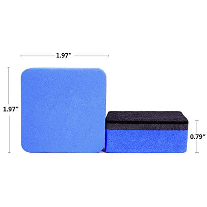 BingBing Dry Erase Erasers, 48 Pack Magnetic Whiteboard Eraser Chalkboard Cleansers Wiper for Classroom Office & Home (blue48) - color: 48pcs Blue