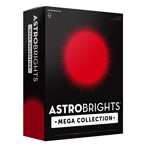Astrobrights Mega Collection, Colored Paper, Ultra Red, 625 Sheets, 24 lb/89 gsm, 8.5" x 11" - MORE SHEETS! (91692) - size: 625 Count (Pack of 1)