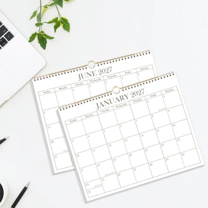 2026-2027 Calendar - 2026-2027 Wall Calendar from July 2026 - December 2027, 19 Months Calendar with Premium Paper, Twin-Wire Binding & Hanging Hook, 8.5" x 11", Golden - color: Golden, size: 8.5" x 11"