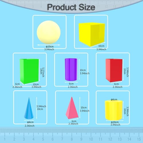 3D Shapes Geometric Solids Geometric Shapes Preschool Learning Classroom Demonstration Teacher Quadrangular Blocks