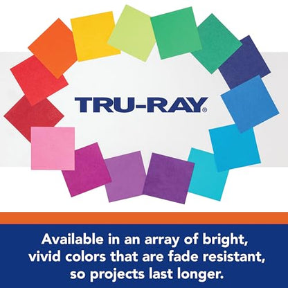 Tru-Ray® Heavyweight Construction Paper, Lively Lemon, 12" x 18", 50 Sheets - color: Lively Lemon, size: 12" x 18", style: 50 Count (Pack of 1)