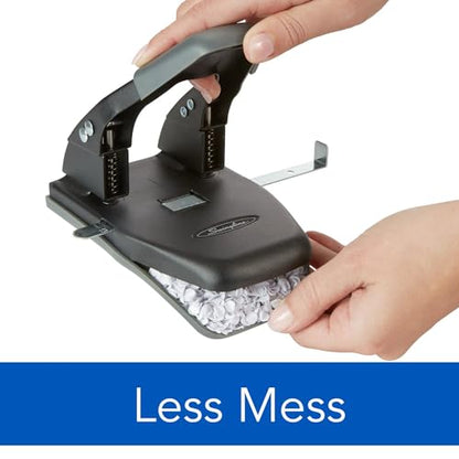Swingline 2 Hole Punch,28 Sheet Capacity Hole Puncher,Paper Punch,Low Effort Comfort Handle,Alignment Guide,Black (74050),(Pack of 12) - size: 2 Hole Punch (Pack of 12), style: 28 Sheet
