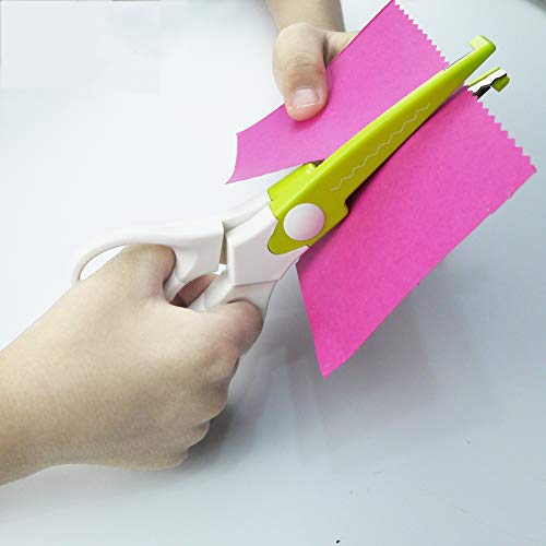 Decorative Scissors Set, 5 Pairs Craft Scissors Decorative Edges with Portable Organizing Container