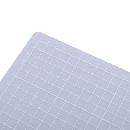Keenso Crafts Transparent Non Slip Cutting Mat for Precise Crafting Writing Painting for Students Composite PVC (A4 Size) - size: 11.8"L x 8.7"W