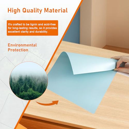 Guakicae 28 Sheets Light Blue Shimmer Cardstock 8.5 x 11 Certificate Paper, 92lb Premium Glossy Invitation Paper Card Stock for Wedding, Crafting, DIY Making Cards, Business Cards, Graduations - color: Blue, size: 28 Sheets