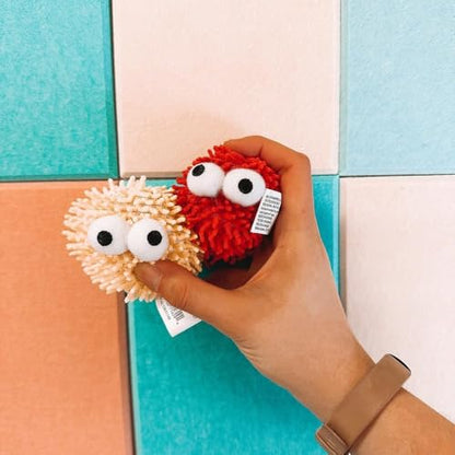 Fun Express Googly Eye Dry Erase Erasers for Kids Bulk 12 Pack - Mini Whiteboard Erasers for Classroom Must Haves | Teacher Supplies for Elementary Kindergarten | Fun Plush White Board Accessories - size: 3" x 2 3/4"