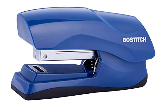 Bostitch Office Heavy Duty Stapler, 40 Sheet Capacity, No Jam, Half Strip, Fits into the Palm of Your Hand, For Classroom, Office or Desk, Navy Blue - color: Navy Blue, style: Compact