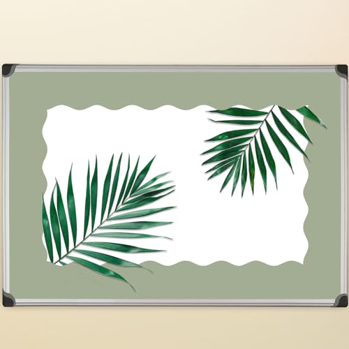 Fancy Land Sage Green Bulletin Board Borders Green Scalloped Border Trim for Back to School Classroom Wall Chalkboard Decoration Supplies 52ft