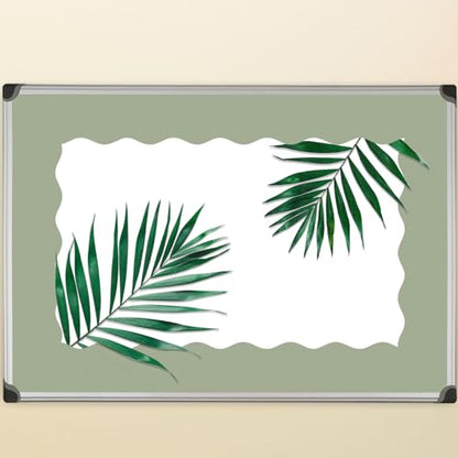 Fancy Land Sage Green Bulletin Board Borders Green Scalloped Border Trim for Back to School Classroom Wall Chalkboard Decoration Supplies 52ft