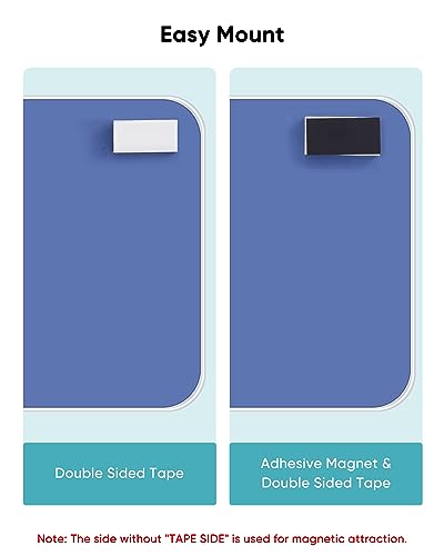 VUSIGN Small Dry Erase White Board, 8.5 x 11 Inches Mini Whiteboard, Magnetic Board for Wall, Fridge, Locker, Kids, Students, Sliver - color: Sliver