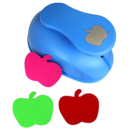 CADY Crafts Punch 3-Inch Paper Punches Craft Punches (Apple) - color: apple