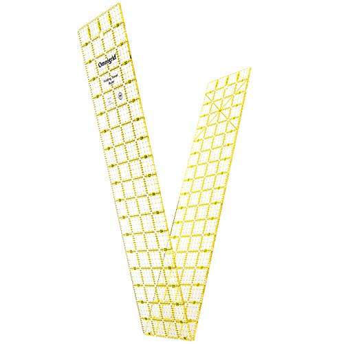 Omnigrid Folding Ruler, 4 x 36-Inch, Clear - size: 4" x 36"