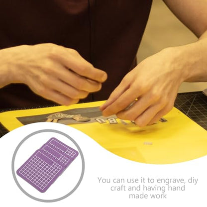 FOMIYES 3Pcs Mini Purple Double-sided Cutting Mats for Crafts DIY Engraving Art Mat Protective Crafting Surface for Paper Sewing Leather Model Making and Scrapbooking