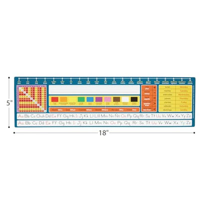 Really Good Stuff Dual Language Desktop Helpers Intermediate, Vinyl, Self-Adhesive - Set of 24 - color: Spanish & English