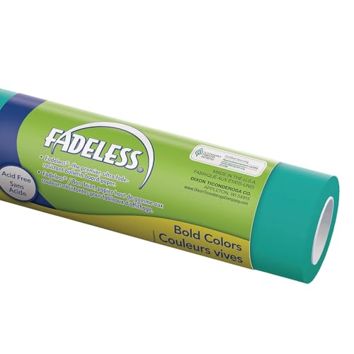 Pacon Fadeless 48-inch x 12' Ultra Fade-Resistant Bulletin Board Paper, Teal, 4/PkPAC57198 - color: Blue (33466)