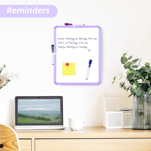 VUSIGN Small White Board Dry Erase, Purple - color: I-purple